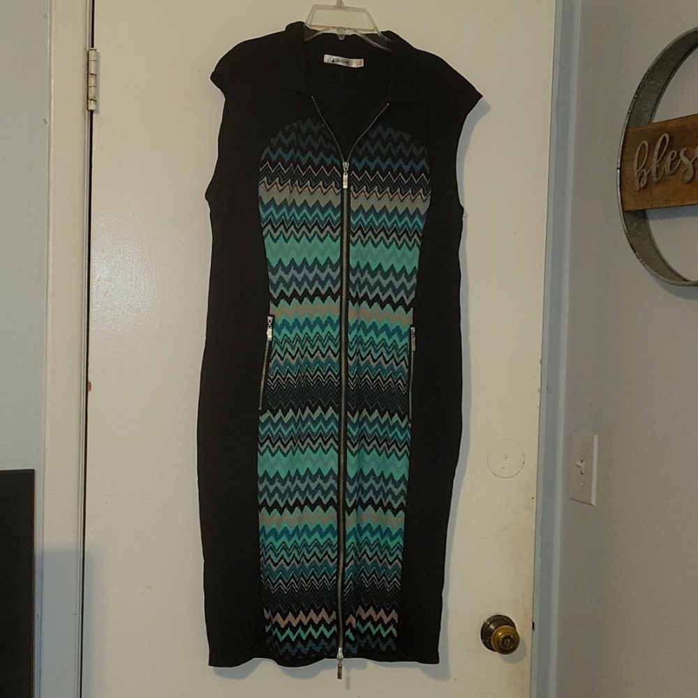 Trendy zipper dress